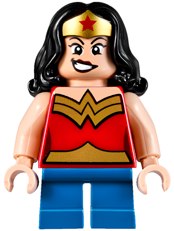 Минифигурка Lego Super Heroes Wonder Woman - Gold Tiara, Short Legs sh0358 U